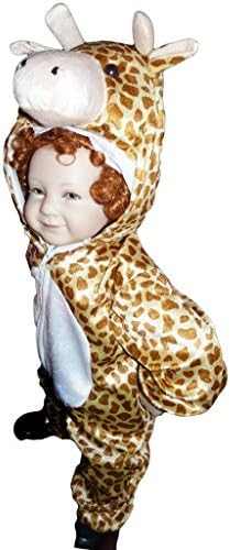 Giraffe halloween costume-s, for toddler-s, kid-s, girl-s, boy-s, wild animal-s fancy dress-up, disguise-s, safari africa-n outfit-s, J24 Size: 2t