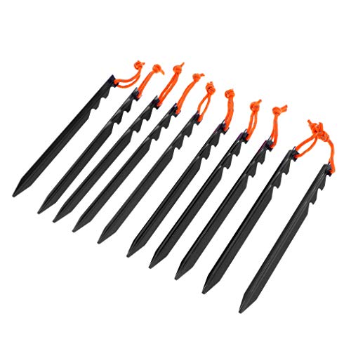 YIJU 10 Unidades de Treinamento de Estacas Multiuso para Estacas - Preto