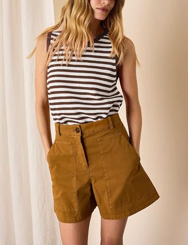 Image of Hongsui Women's Striped Color Block Sweater Vest Ribbed Knit Tank Tops Oversized Crewneck Pullover