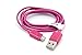 Produktbild vhbw Kabel USB auf Micro USB 1m pink für Sony SRS-ZR5, SRS-HG1, SRS-LSR100