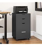 YITAHOME Mobile File Cabinet, 4-Drawer Filing Cabinets for Home & Office, Storage Cabinet with Dr...