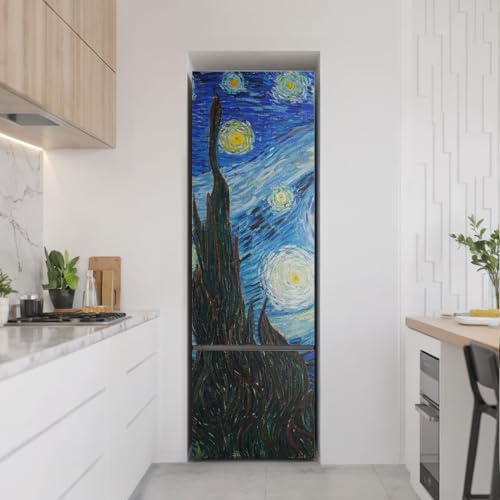 Vinilo de nevera resistente a rayones e impermeable con diseño de cielo estrellado 3