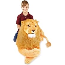 TigerHart Lasodo The Lion - 39 Inch Tail Measurement Not Included Big Stuffed Animal Plush Cat
