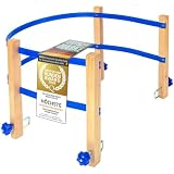 ALPENFLITZER® Holzschlitten 110cm faltbar, 120kg Klappschlitten mit Lehne