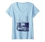 Femme Rover P5 Berline Retro Promo 3,5 l fête des pères T Shirt avec Col en V