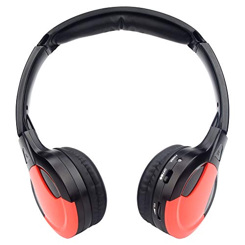 TOPXCEGUU A10 IR Wireless Headphones for Car DVD Player Headrest Video,On-Ear Infrared Headphones