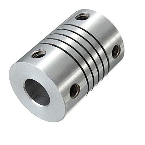 SUOFEILAIMU-PHONE CASE Metal Coupler 5x5mm for CNC Motor Jaw Shaft Coupler 5mm to 5mm Flexible Coupling OD 19x25mm