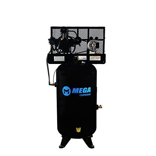 6.5 HP MegaPower Vertical Air Compressor, 1 Phase, 80 Gallon, 2 Stage, MP-6580V