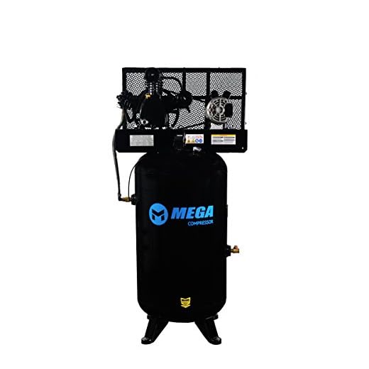 6.5 HP MegaPower Vertical Air Compressor, 1 Phase, 80 Gallon, 2 Stage, MP-6580V