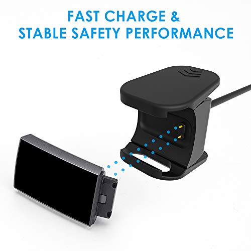 Cavn 2 Pack Charger Cable Compatible With Fitbit Charge 3, Replacement Usb Charging Cable Cord Clip Dock Accessories Adapter For Charge 3 / Charge Se Smartwatch 2018 #TOP6