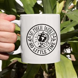 So Much World, So Little Time MugNovelty Personalised Funny Gift Cup Birthday Woman Man Camping Adventure Wild Wander