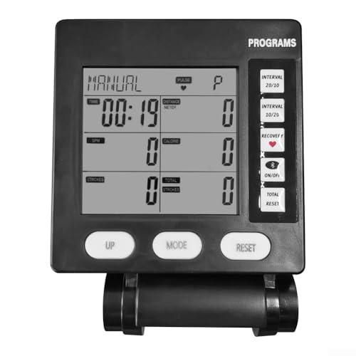 Rowing Machine Display Screen,Multi Sport Mode Rowing Machine Display With Real Time Metrics Fitness Equipment Electronic Instrument(01)