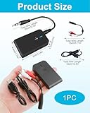 Upgraded Bluetooth 5.4 Receiver with 3.5mm RCA Jack, AUX Bluetooth Adapter for Home Car Stereo Speakers 6 Hours Playtime, Dual Connection to 2 Phones, Charge While Streaming & Easy Slide Control ON/Of - Image 2