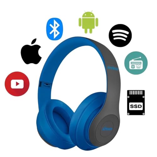 Fone De Ouvido Bluetooth 5.0 Bateria Longa Duração Sem Fio Headphone Extra Bass Dobravel Para Treino