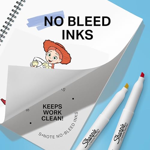 Sharpie S-Note Creative Highlighters, Toy Story 5 Packaging, Chisel Tip, Assorted, 24 Count