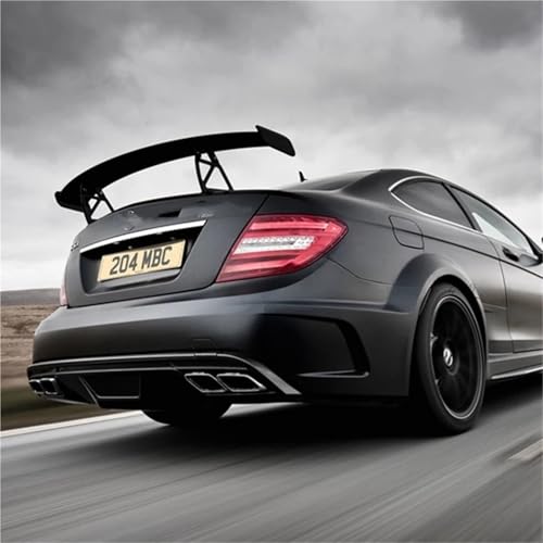 C Class W204 C63 Coupe Carbon Fiber Black Series Trunk Spoiler Rear Wing Fit Compatible with C63 Spoilers C63 2/4 Door 2007-2014(W204 4Door)