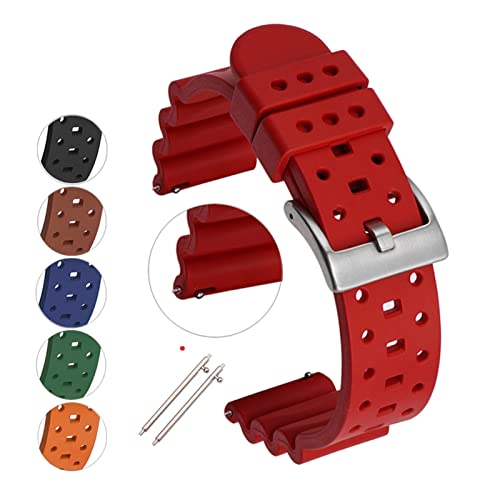 Bracelet de montre en caoutchouc fluoré de qualité supérieure pour plongée - 2