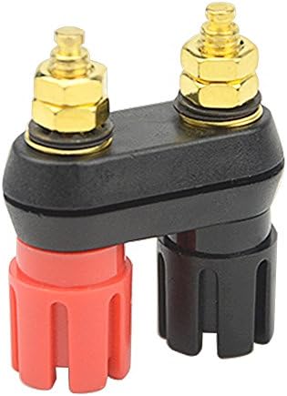 WMYCONGCONG 10 Pcs Dual 4mm Banana Plug Jack Socket Binding Post for Speaker Amplifier Terminal, Gold-plated