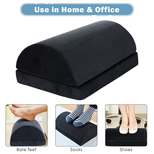 Coccyx Seat Cushion And Lumbar Support Pillow For Office Chair&Foot Rest For Under Desk At Work,Adjustable Foot Rest #TOP5