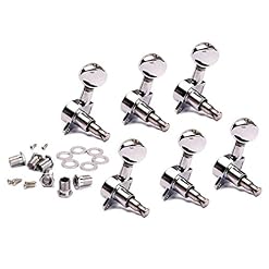 Uticon Lot de 6 mécaniques pour guitare acoustique électrique 6R Argenté - Les Beatles, Paul McCartney, John Lennon, RIngo Starr, George Harrison Uticon Lot de 6 mécaniques pour guitare acoustique électrique 6R Argenté – Image 4
