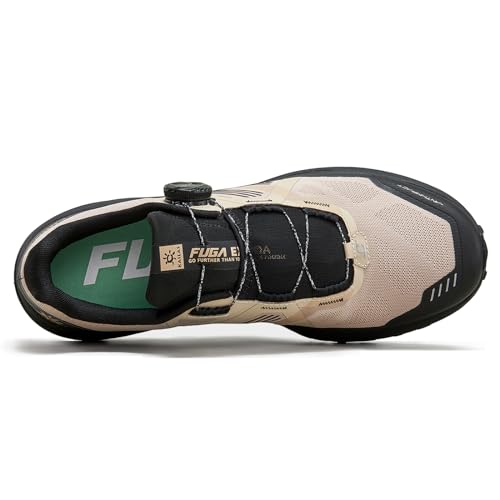KAILAS Tênis de corrida masculino Fuga EX2 Trail, Leite de aveia/preto, 41
