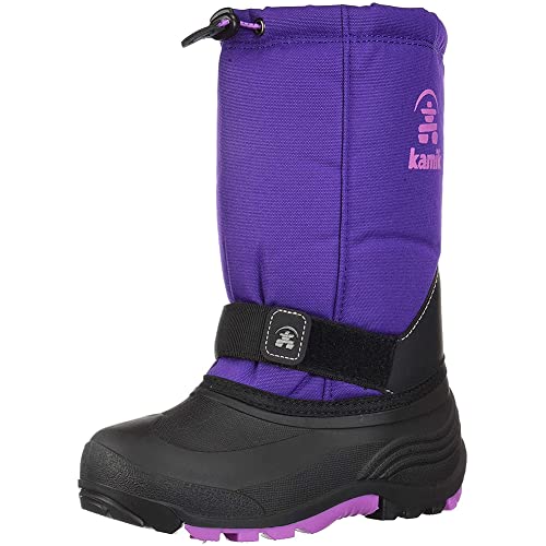 Kamik Kids Rocket Insulated Winter Boots,Purple/Orchid,8T