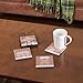 Primitives by Kathy Gingerbread House Coaster Set