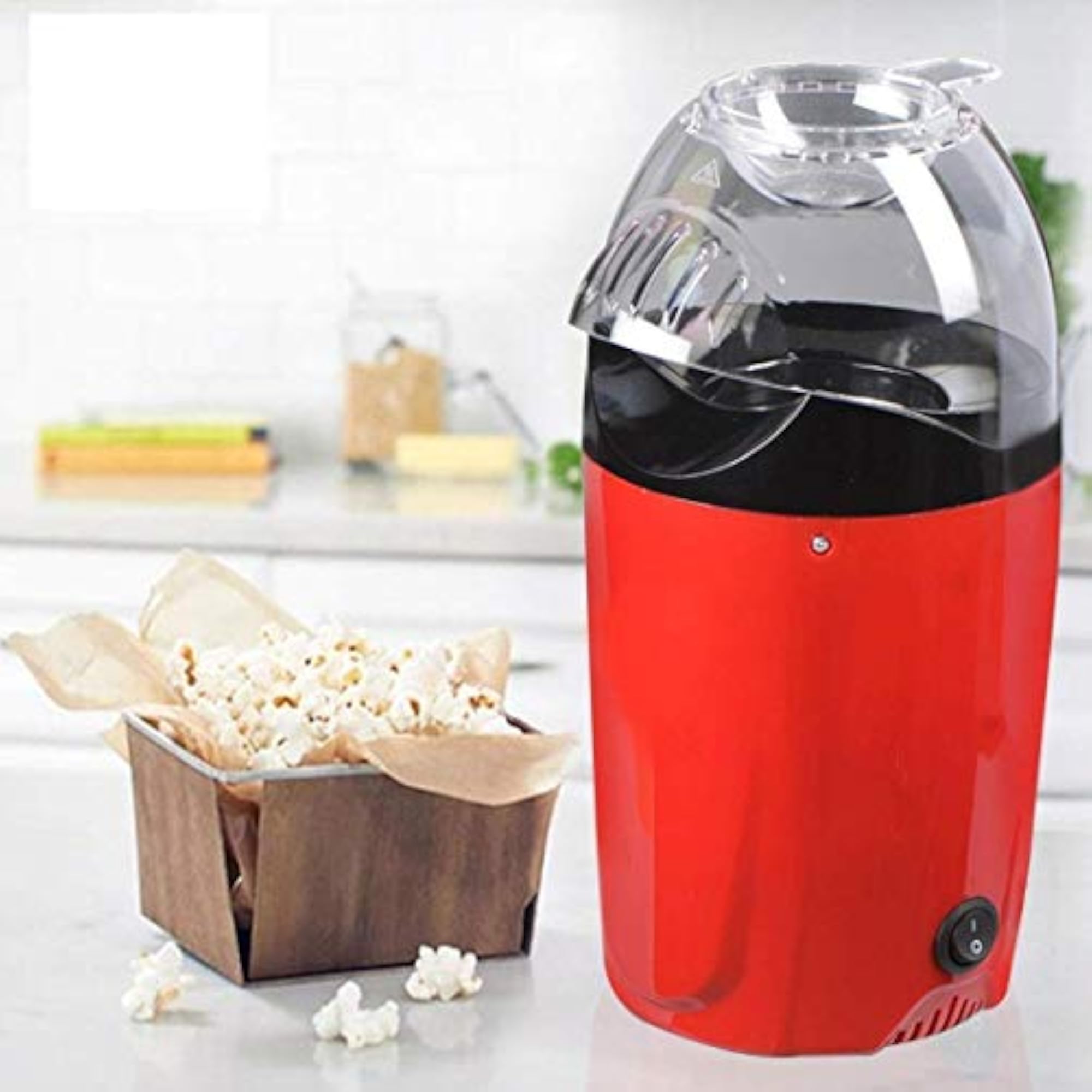 Electric Snack Maker, 200W Hot Air Popcorn Machine