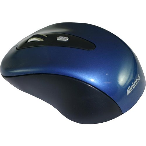 Image of Inland 2.4GHz Wireless Optical Mouse, Blue (07439)