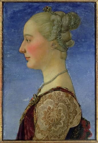 Affiche portrait de femme Antonio Pollaiuolo décoration murale salon rétro 60x90
