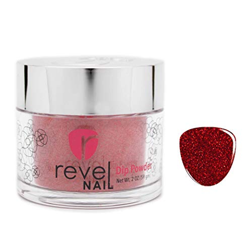 Revel Nail Dip Powder Glitter Colors Infatuated 2 Ounces