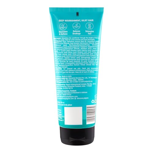 Image of Pilgrim Korean Rice Water & Collagen Advanced Damage Repair Conditioner - 200ml (Pack of 3)| With 17 Amino Acids, Wheat Protein & Ceramides | Paraben-Free | Deep Nourishment & Shine I For Women & Men