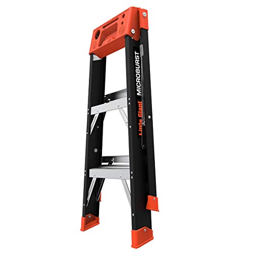 Little Giant Ladders, Microburst, 3' Stepladder, Fiberglass, Type 1Aa, 375 Lbs Weight Rating, (15703-001) #TOP4