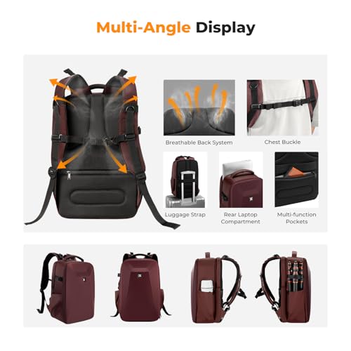 K&F CONCEPT Mochila rígida para cámara réflex digital con compartimento para laptop de 15 a 15.6 pulgadas, funda rígida impermeable compatible con dron Canon/Nikon/Sony/DJI Mavic - imagen 4