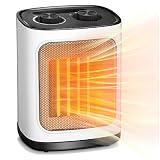 COWSAR Portable Space Heaters for Indoor Use 1500W Small Space Heater with Thermostat Personal Desk