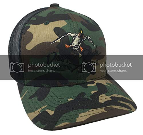 Image of Mallard Duck and Gun X Logo Mesh Back Trucker