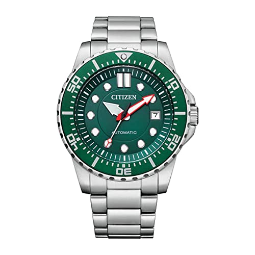 Citizen AUTOMATIC �V�`�Y�� �����Y �������� �芪�� �@�B�� ���v 10�C���h�� �o�b�N�X�P���g�� �p���[���U�[�u �I�[�g�}�`�b�N NJ0129-87X �O���[�� �� [���s�A���i]