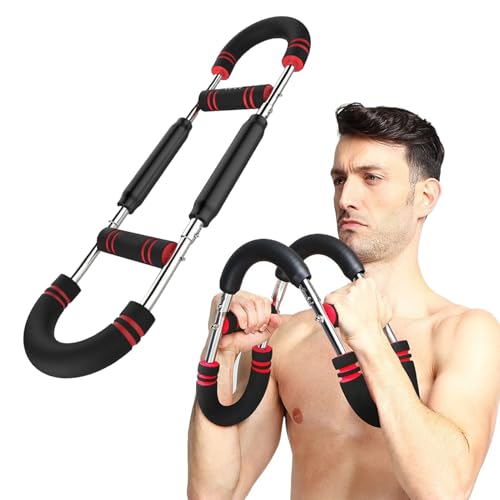 Twister - Ejercitador de brazo con espuma, ejercitador de pecho para hombres, barra de entrenamiento de primavera, antebrazo, tríceps, fortalecedor muscular, expansor de pecho, agitador, entrenador de