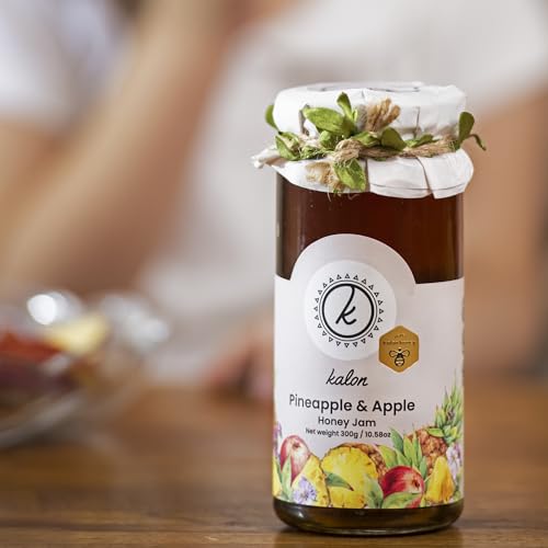 Image of KALON 100% Natural Pine Apple Jam | Made with 100% Kalon Honey | No Added Sugar & Preservatives - 300 gm