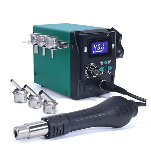 Kit Dissaldatura BGA E Chip Preciva 959D-I Stazione Dissaldante Digitale SMD 700W Ad Aria Cannone Aria Calda Elettrico - 11