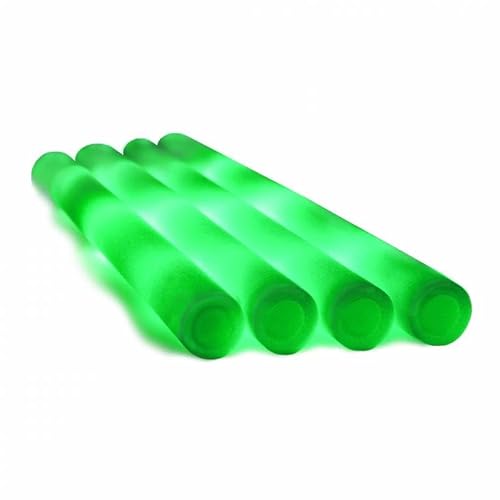 EUTOPICA Palos de Espuma Luminosos LED | (Verdes) | (Pack 50 unidades) | #VidaLoca