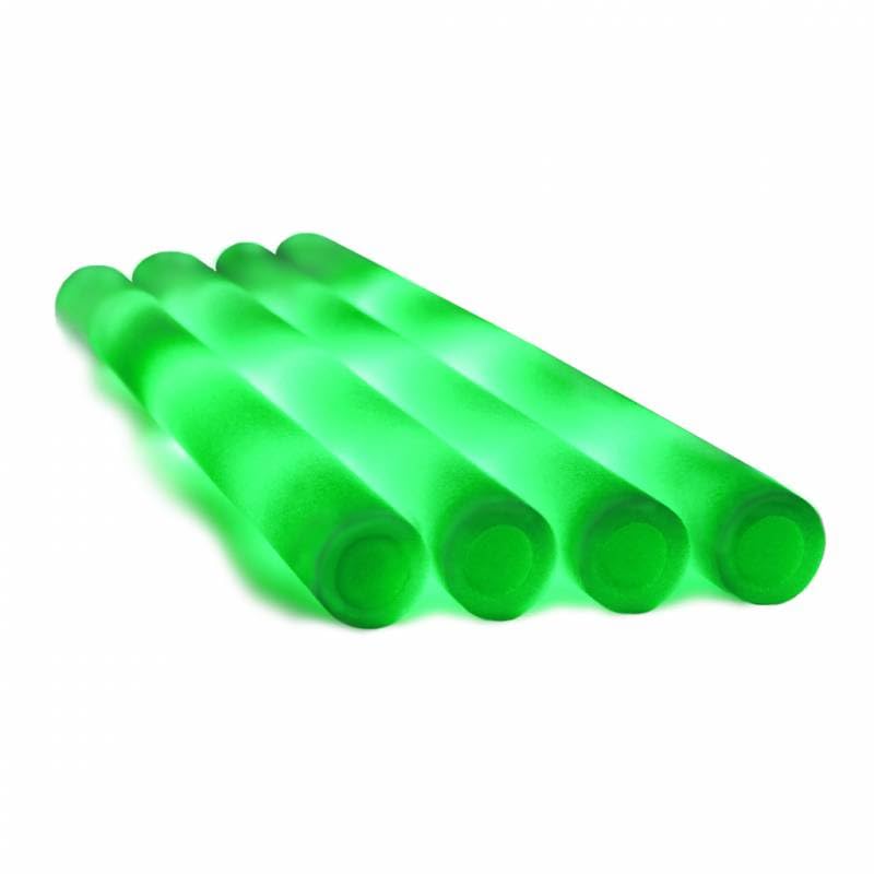 Palos de Espuma Luminosos LED | (Verdes) | (Pack 100 unidades) | #VidaLoca