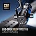 FIFINE XLR Dynamic Microphone, Studio Vocal Mic for Recording, All Metal XLR Podcast Microphone with Mid-Boost, Low-Cut Filter for Voice-Over, Compatible with Mixer/Audio Interface-AmpliTank TANK1