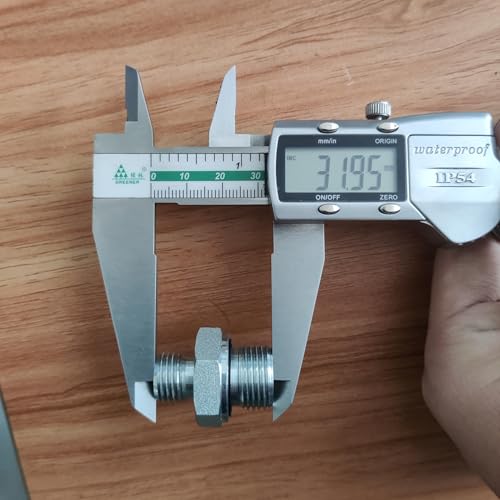 Image of 2Pcs 14H to 18ED Fitting Adapters Excavator Hydraulic Hose Pipe Thread Connector