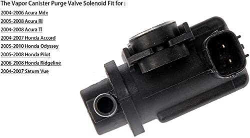 Vapor Canister Purge Valve Solenoid For 911-141 12581985 For 2004 2005 2006 2007 2008 Acura Mdx Rl Tl Honda Accord Odyssey Pilot Ridgeline Saturn Solenoid Purge Control Valve #TOP3