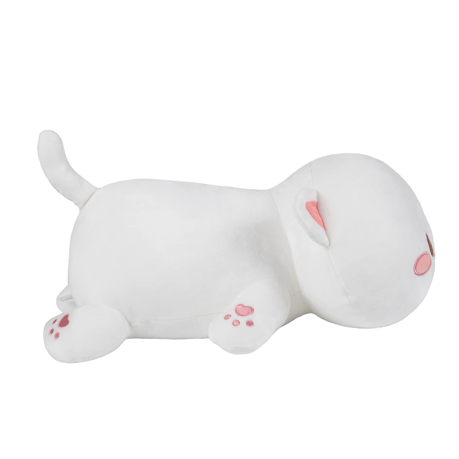 Alwoligag Cute Cat Plush Toy, Super Soft White Cat Plush Toy, Plush Cat Stuffed Animals, Valentine's Day Birthday Gift, Sweet Romantic Cute Cat Plush Toy(13.9 inch): Alwoligag Weighted Stuffed Animals Plush, 3lbs Weighted Stuffed Cat Plush 19.6", Soft Kawaii Cat Plush Pillow Kitten Kids GiftsïŒWhite Round EyesïŒ