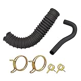 CartClan Club Car Air Intake Hose and Crankcase Vent Tube with Clamp Repair Kit for 1992-1997 DS Gas Golf Carts OEM# 1016228 101971301 1016572 1017466