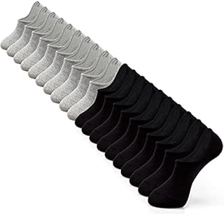 IDEGG No Show Socks Women 10 Pairs Low Cut Anti-Slid Invisible Cotton Trainer Athletic Casual Socks