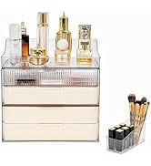 PLINJOY Makeup Organizer Countertop Large Cosmetic Display Cases Cosmetic Organizer Skin care Org...