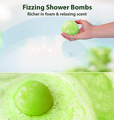 Organic Hemp Bath Bombs Gift Set 300Mg Hemp Cbs Infused - Refreshing Peppermint & Eucalyptus Essential Oils For Men & Women - Hemp Bubble Bath Fizzies Gifts For Mother's Birthday Christmas #TOP2